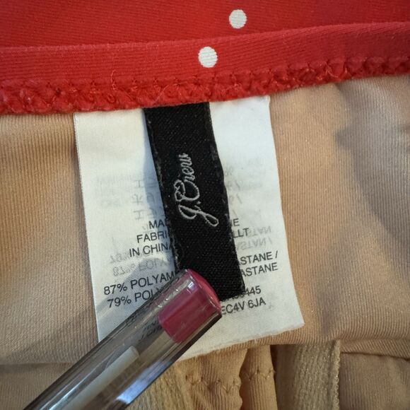 J. Crew Red polka dot one piece swimsuit size 12 Classic Summer Beach - Picture 4 of 7